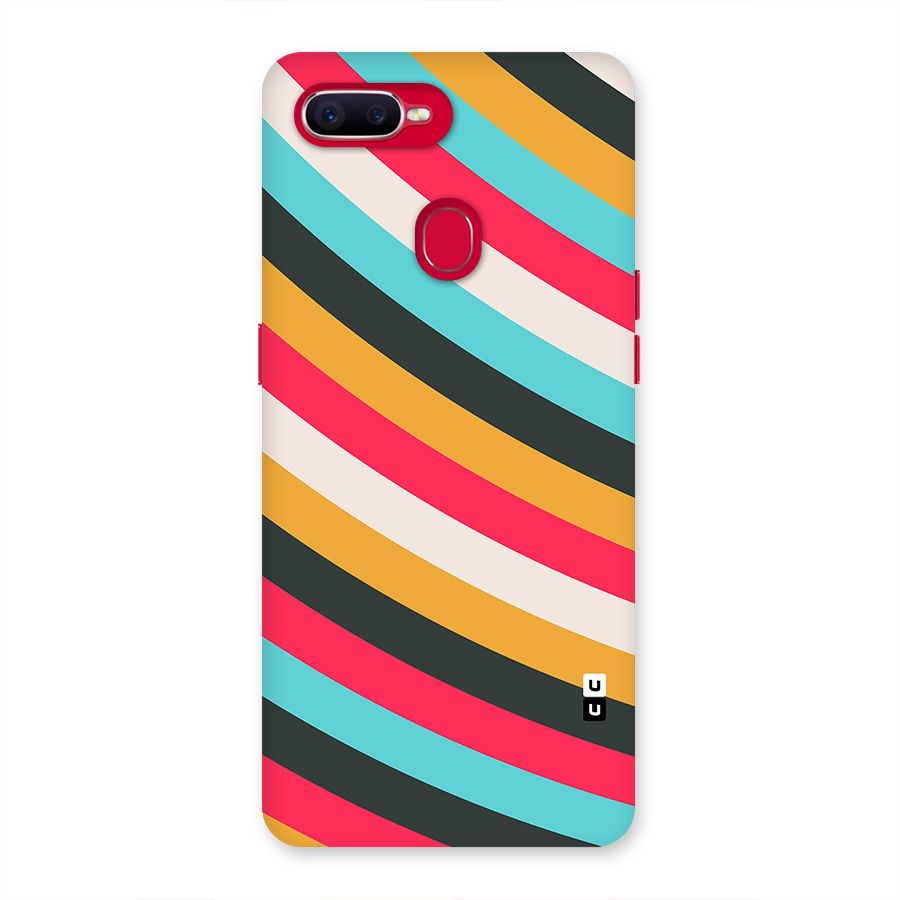 Retro Style Minimal Curves Back Case for Oppo F9 Pro