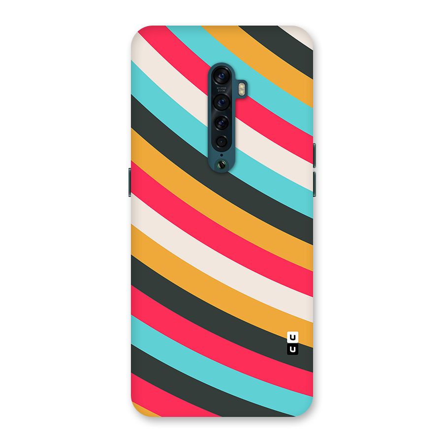 Retro Style Minimal Curves Back Case for Oppo Reno2