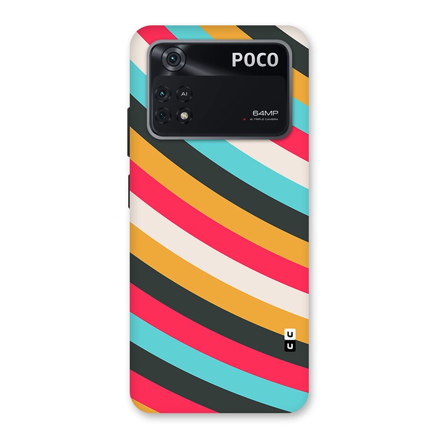 Retro Style Minimal Curves Back Case for Poco M4 Pro 4G