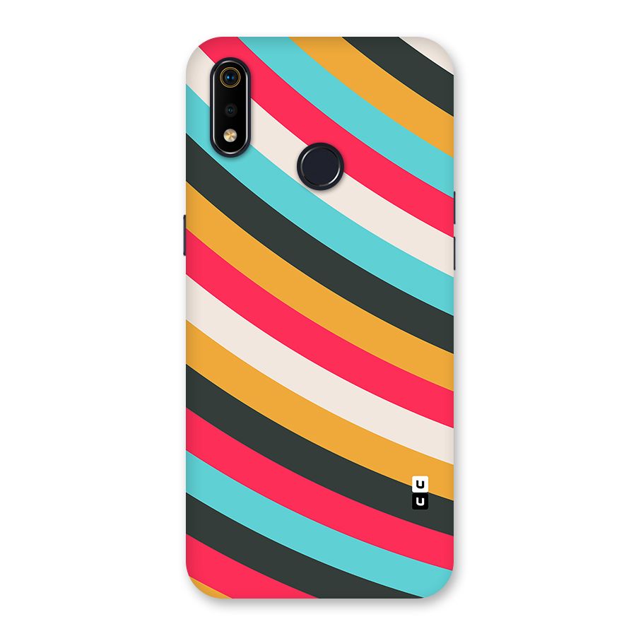 Retro Style Minimal Curves Back Case for Realme 3i