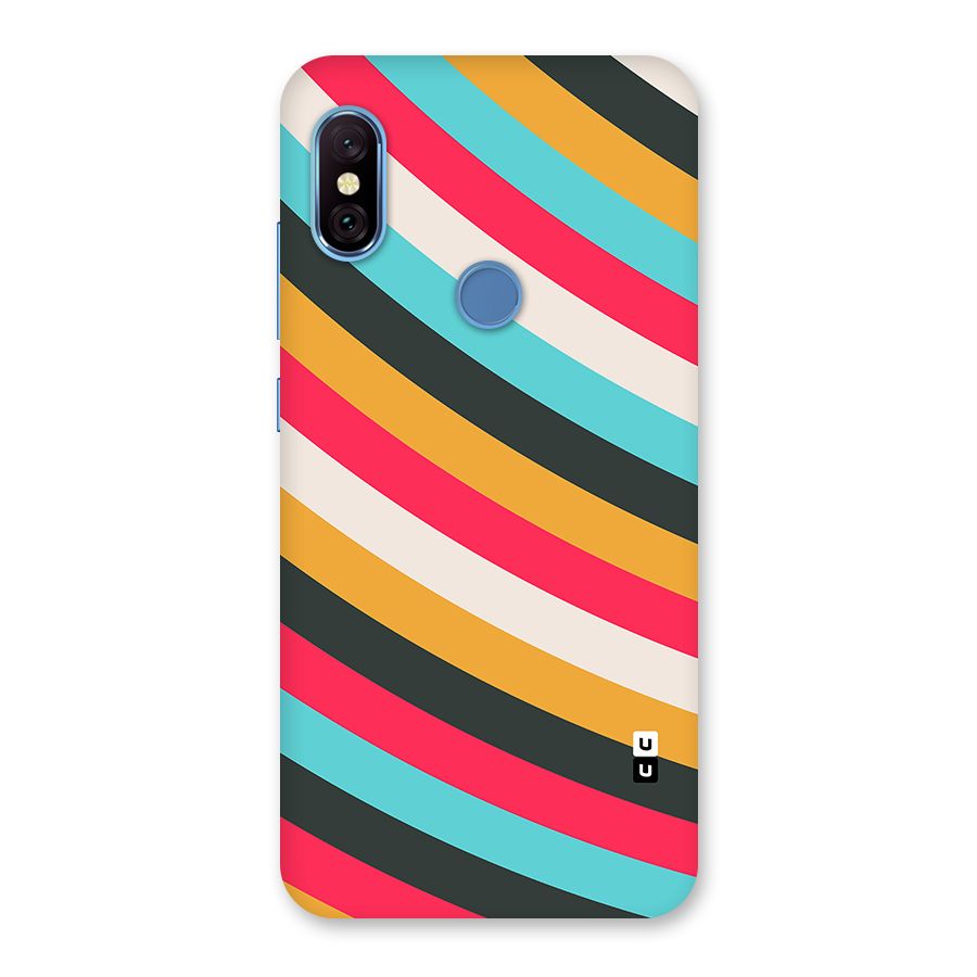Retro Style Minimal Curves Back Case for Redmi Note 6 Pro