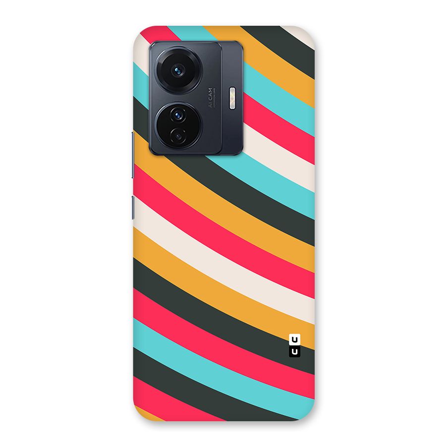 Retro Style Minimal Curves Back Case for Vivo T1 Pro
