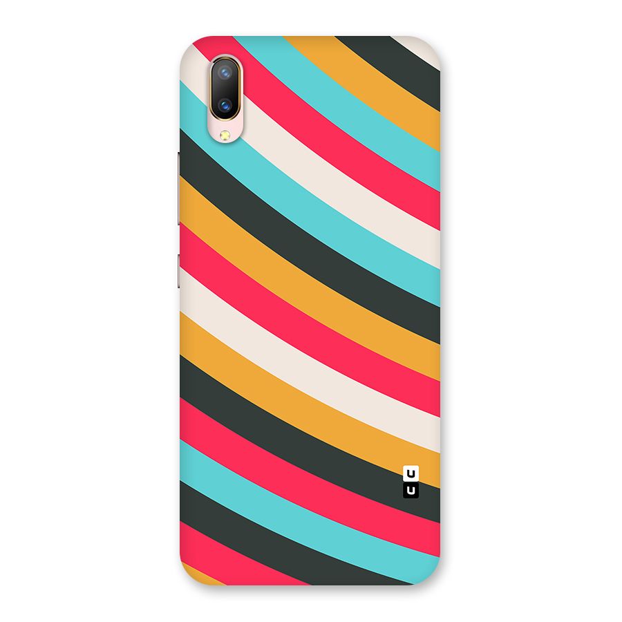 Retro Style Minimal Curves Back Case for Vivo V11 Pro