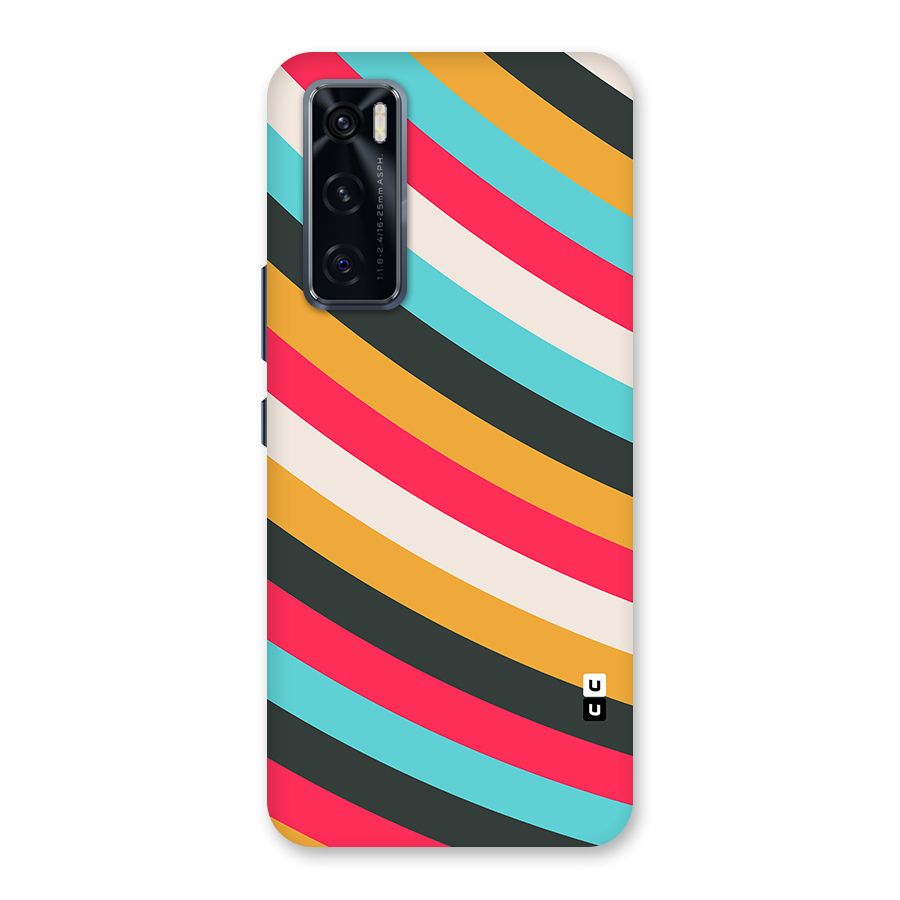 Retro Style Minimal Curves Back Case for Vivo V20 SE