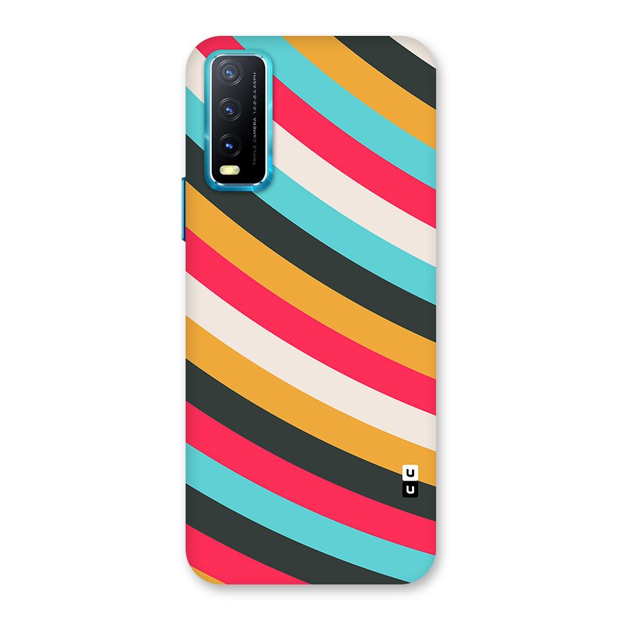 Retro Style Minimal Curves Back Case for Vivo Y20G
