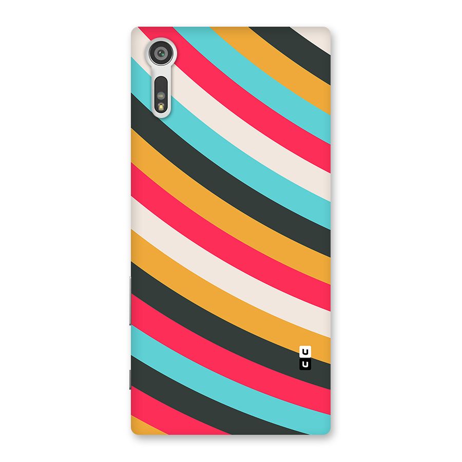 Retro Style Minimal Curves Back Case for Xperia XZ