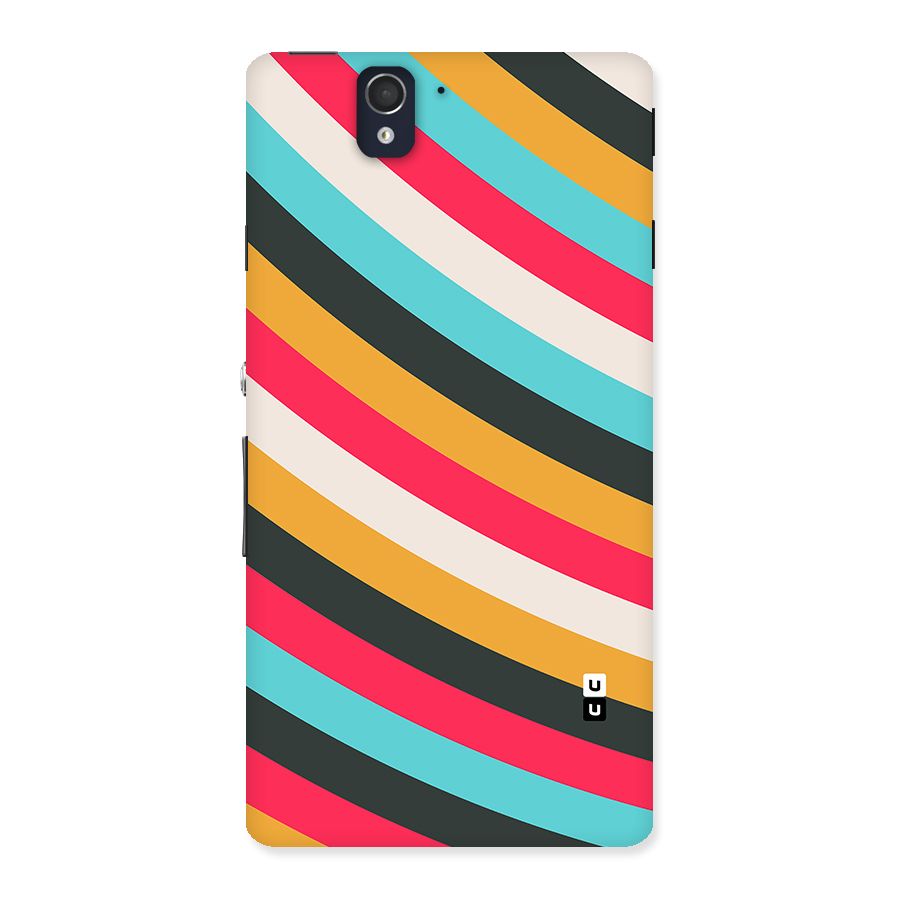 Retro Style Minimal Curves Back Case for Xperia Z
