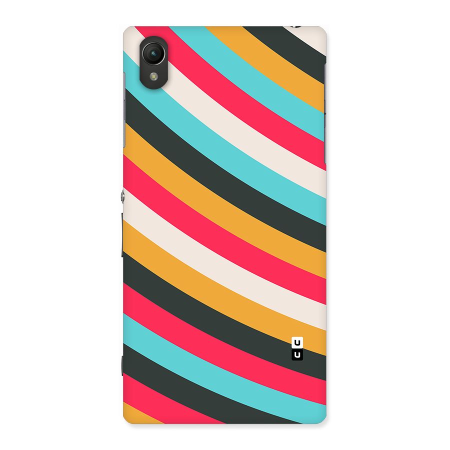 Retro Style Minimal Curves Back Case for Xperia Z1