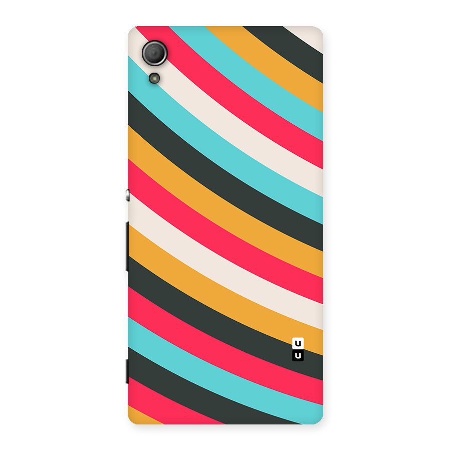 Retro Style Minimal Curves Back Case for Xperia Z3 Plus