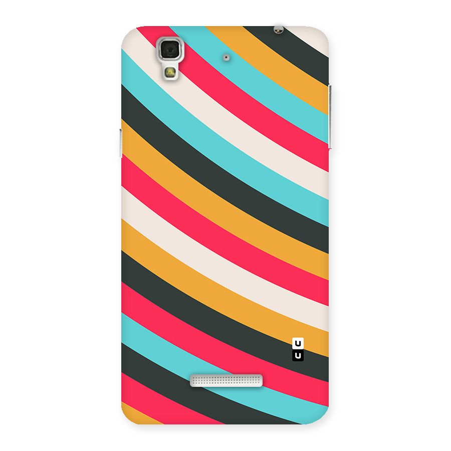 Retro Style Minimal Curves Back Case for YU Yureka Plus