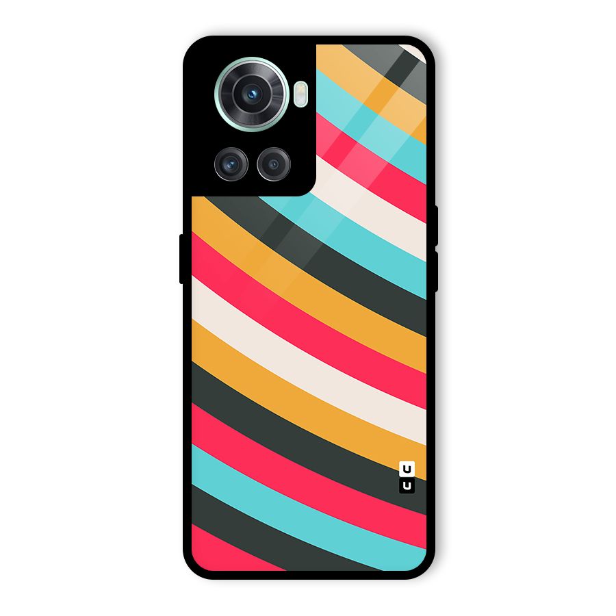 Retro Style Minimal Curves Glass Back Case for OnePlus 10R