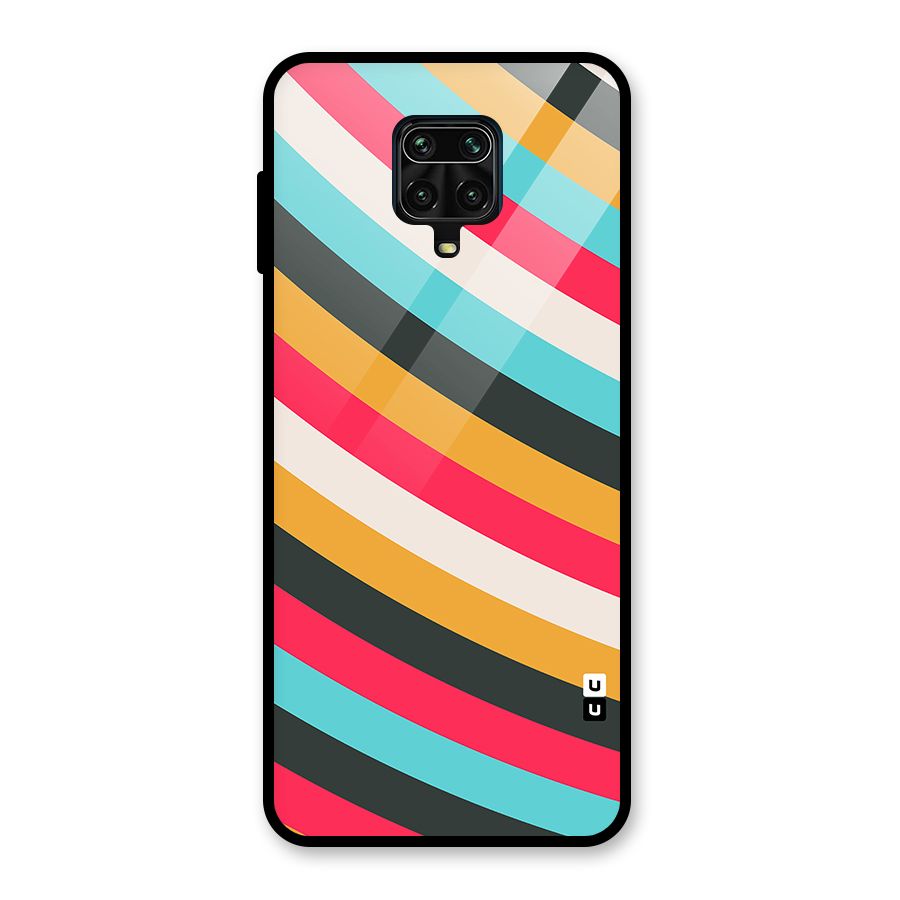 Retro Style Minimal Curves Glass Back Case for Poco M2 Pro