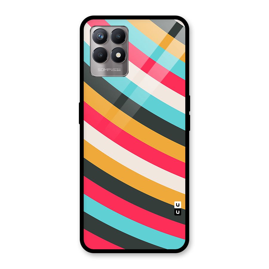 Retro Style Minimal Curves Glass Back Case for Realme Narzo 50