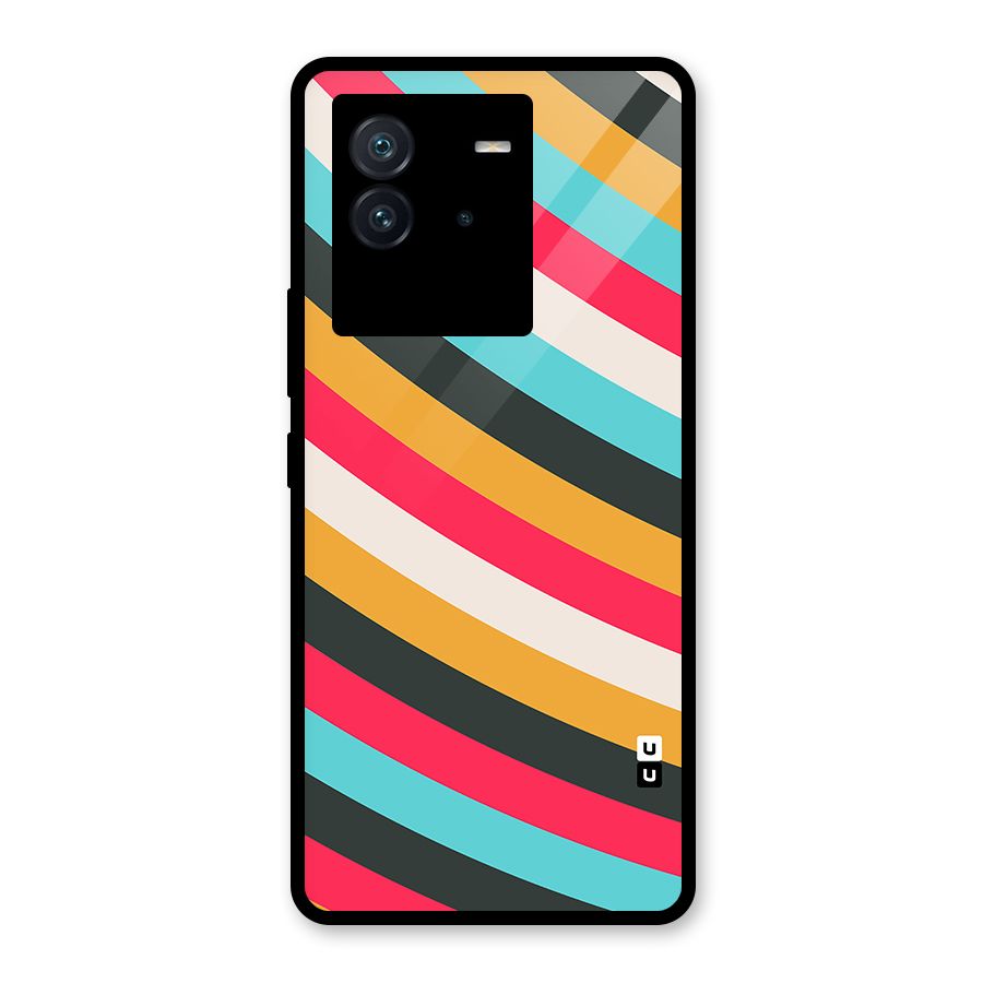 Retro Style Minimal Curves Glass Back Case for Vivo iQOO Neo 6 5G