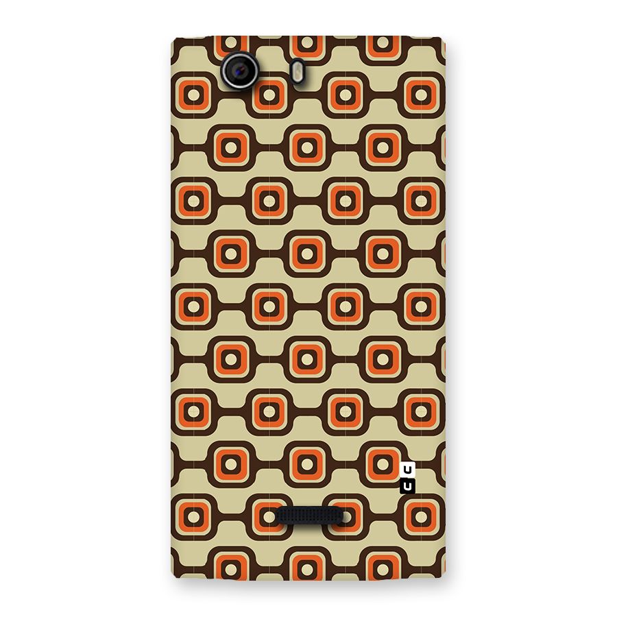 Retro Vintage Pattern Back Case for Canvas Nitro 2 E311