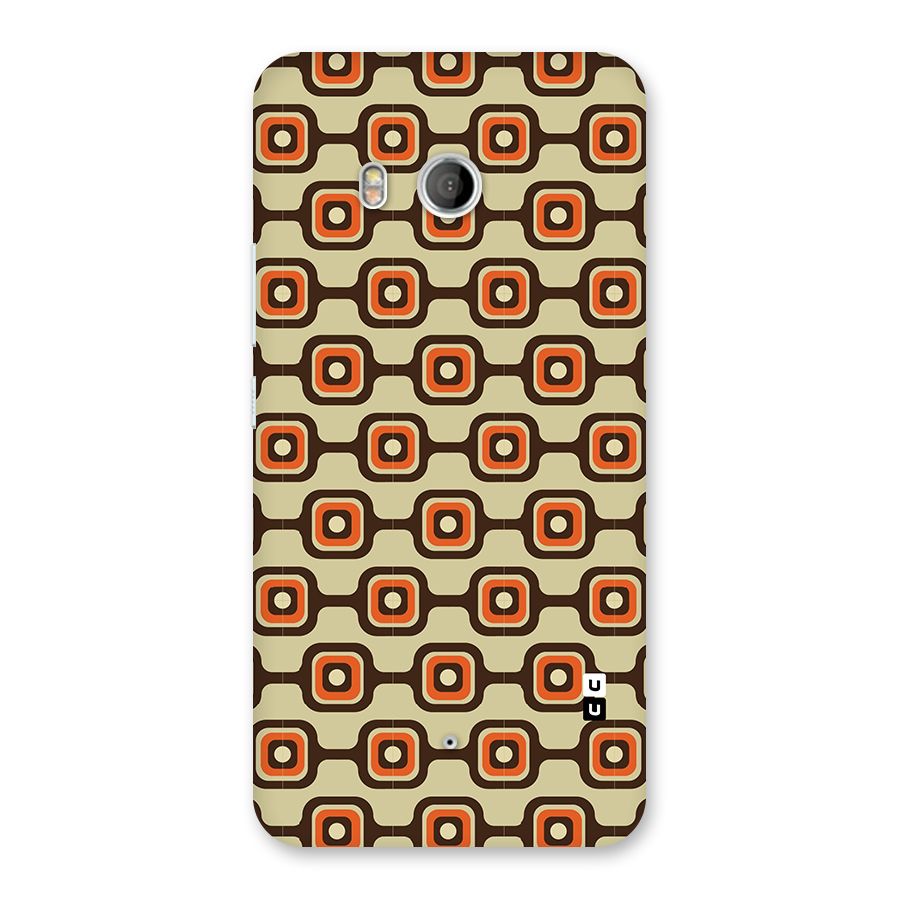 Retro Vintage Pattern Back Case for HTC U11