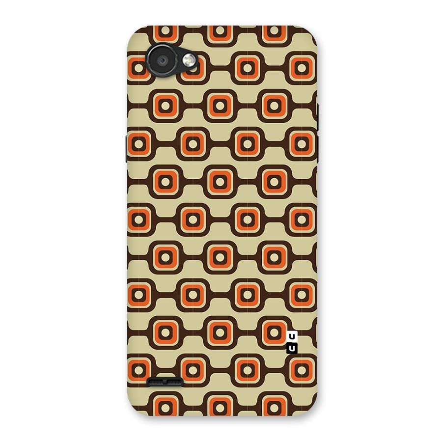 Retro Vintage Pattern Back Case for LG Q6