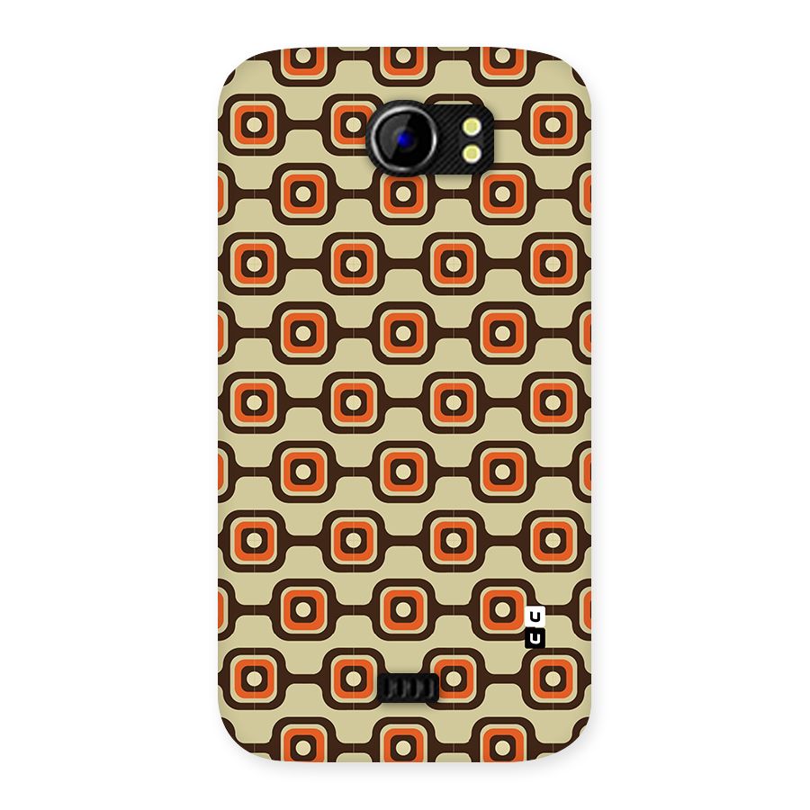 Retro Vintage Pattern Back Case for Micromax Canvas 2 A110