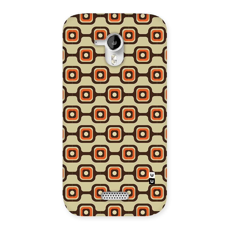 Retro Vintage Pattern Back Case for Micromax Canvas HD A116