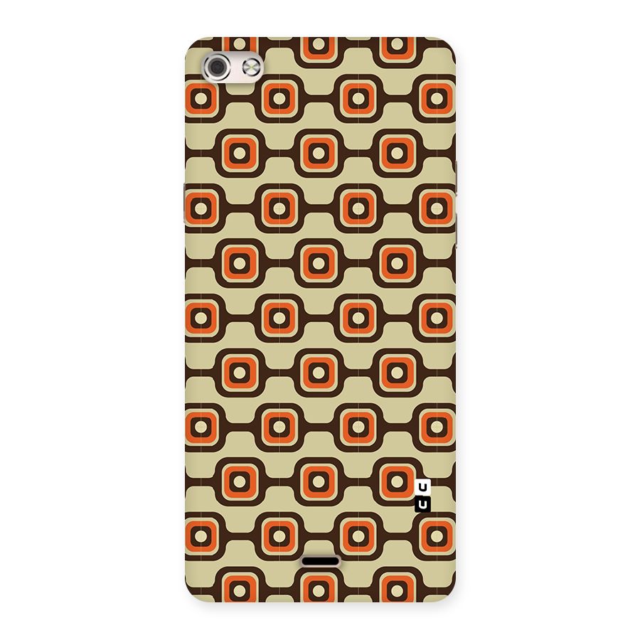 Retro Vintage Pattern Back Case for Micromax Canvas Silver 5