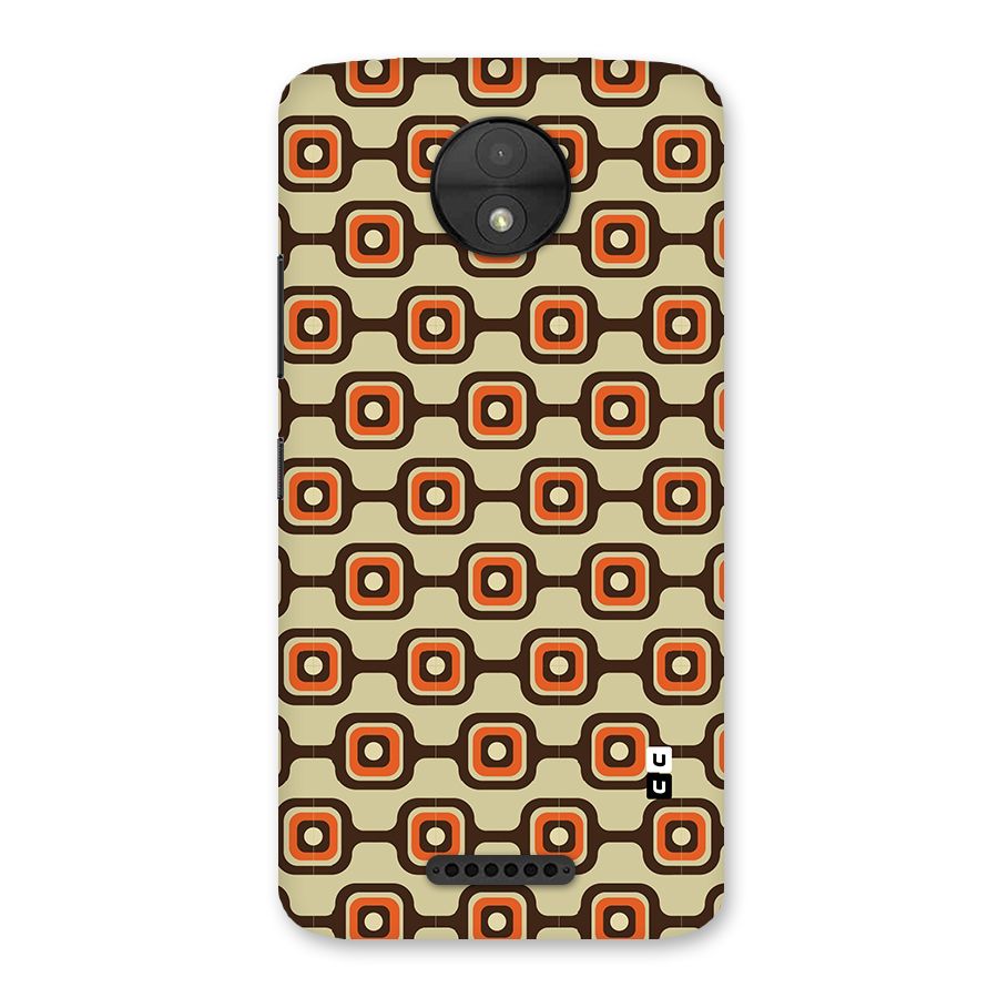 Retro Vintage Pattern Back Case for Moto C