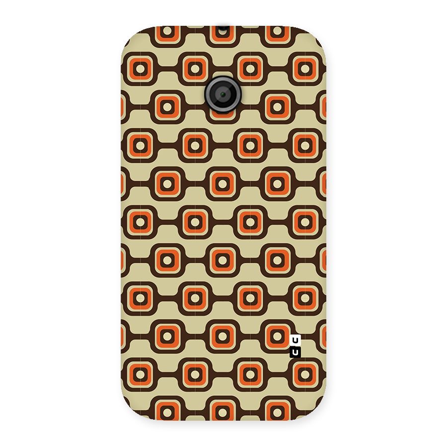Retro Vintage Pattern Back Case for Moto E