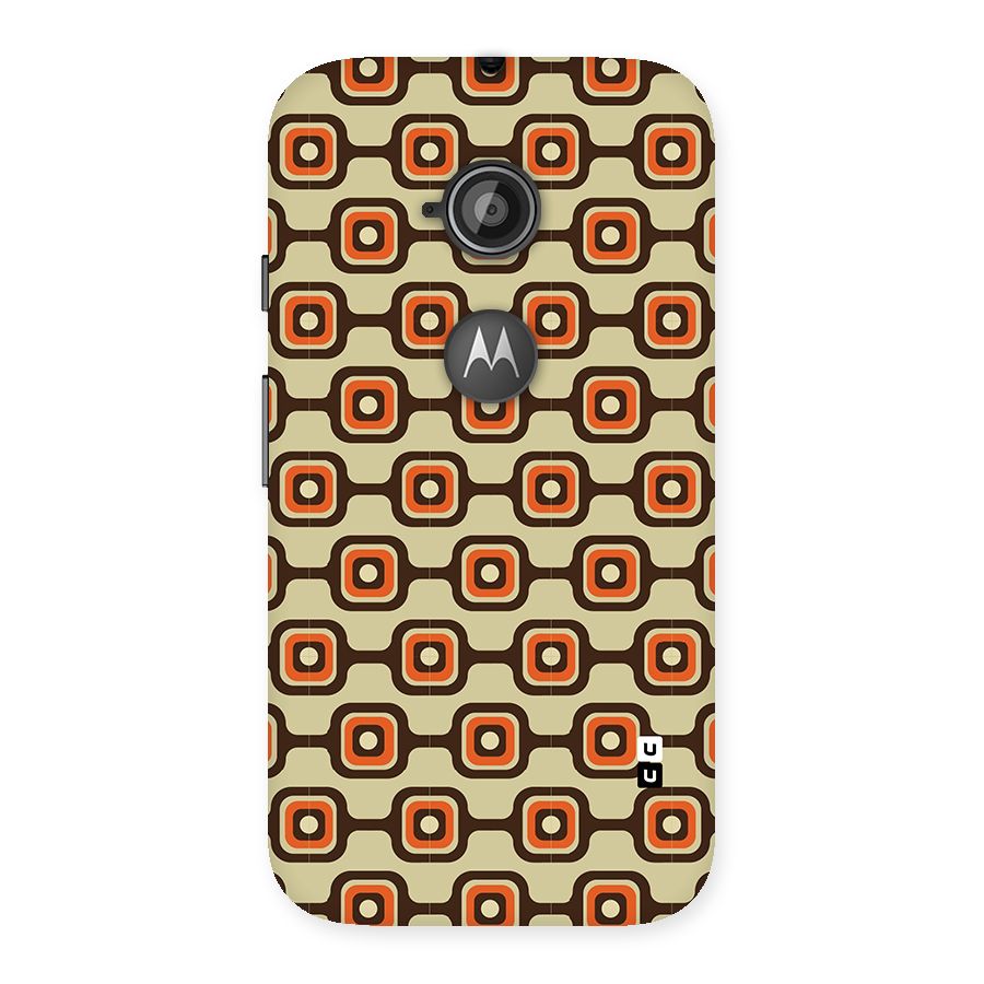 Retro Vintage Pattern Back Case for Moto E 2nd Gen