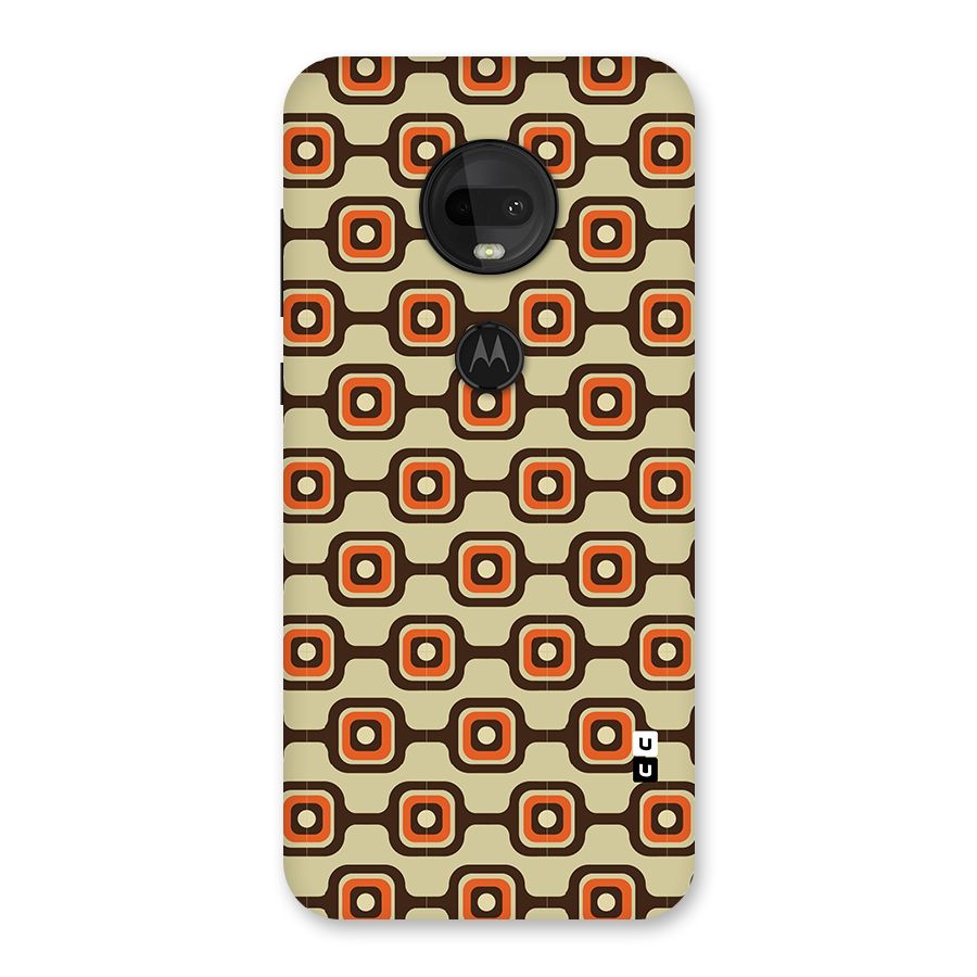 Retro Vintage Pattern Back Case for Moto G7