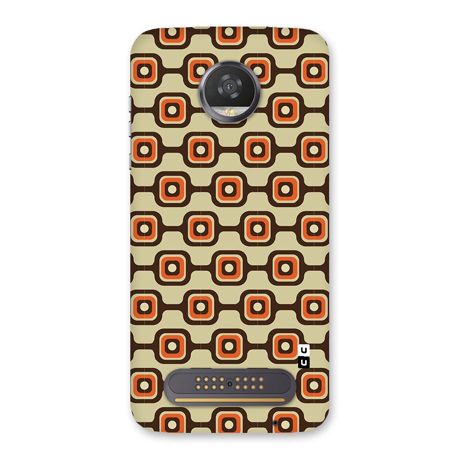 Retro Vintage Pattern Back Case for Moto Z2 Play