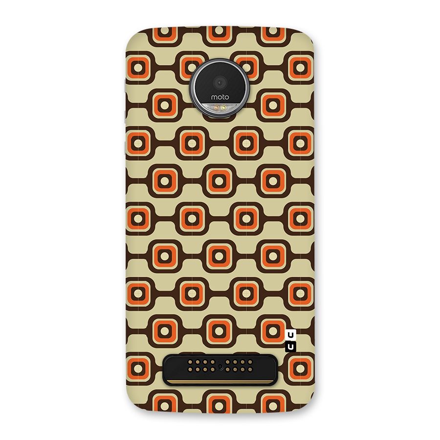 Retro Vintage Pattern Back Case for Moto Z Play