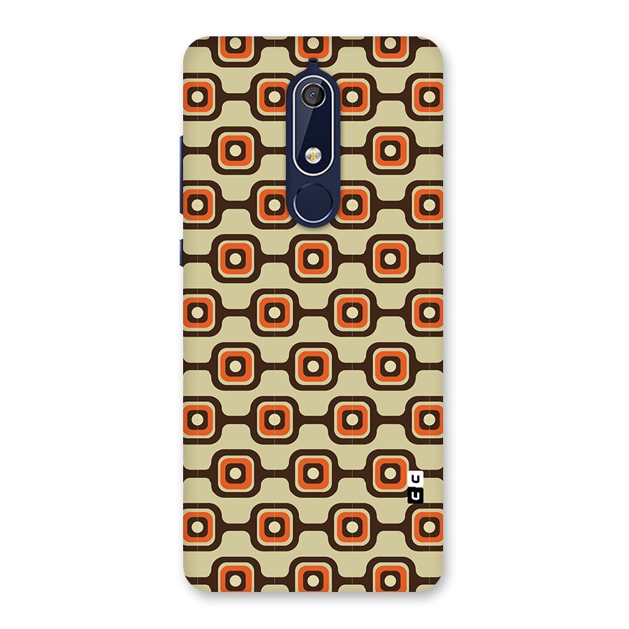 Retro Vintage Pattern Back Case for Nokia 5.1
