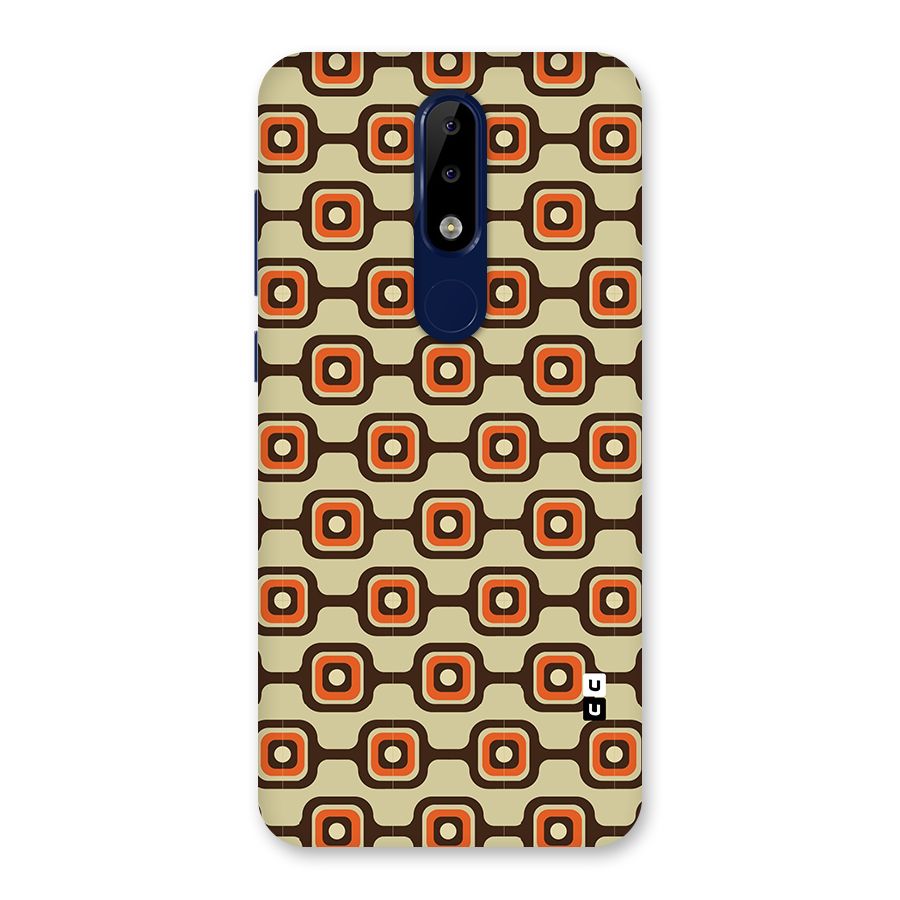 Retro Vintage Pattern Back Case for Nokia 5.1 Plus