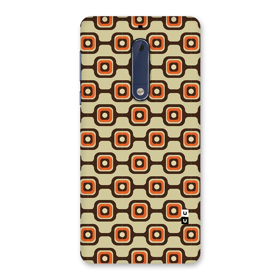 Retro Vintage Pattern Back Case for Nokia 5