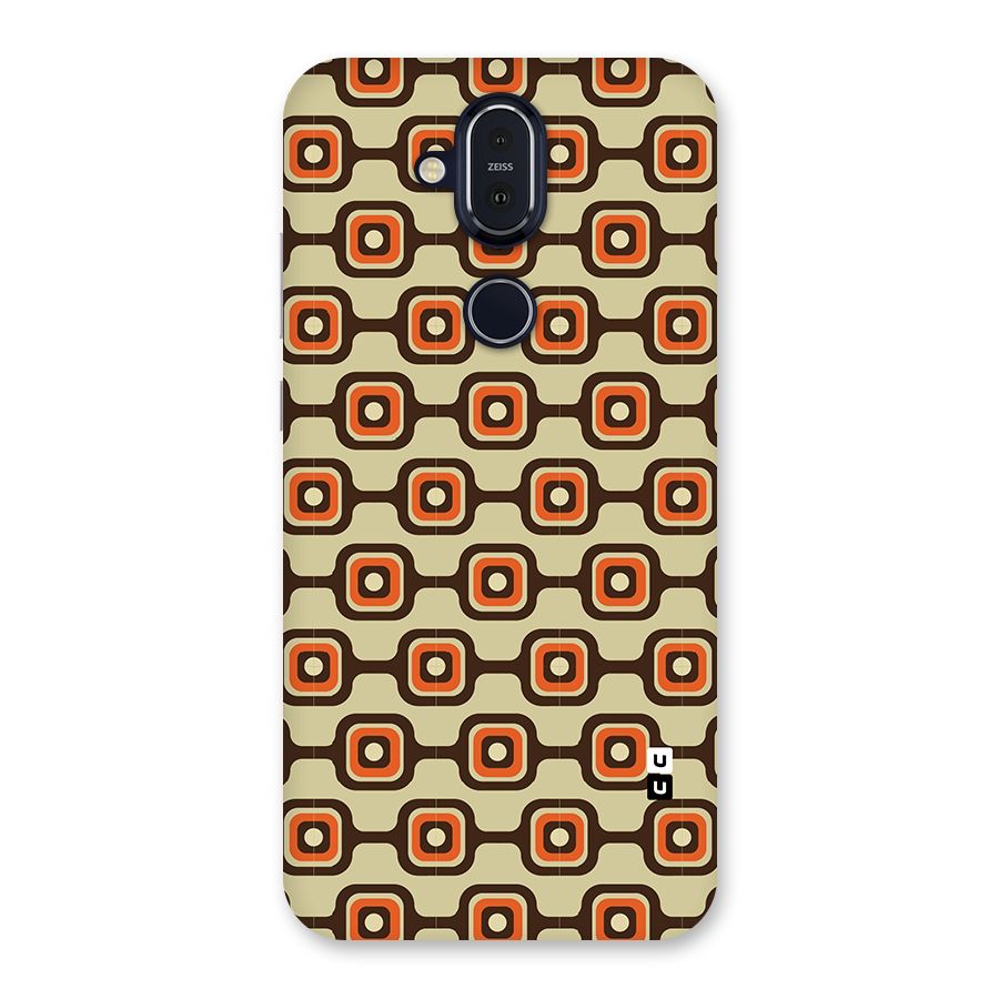 Retro Vintage Pattern Back Case for Nokia 8.1