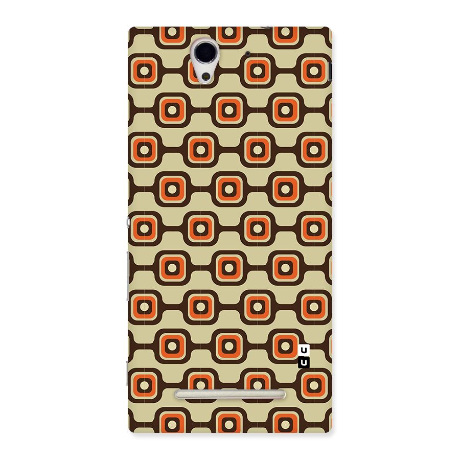 Retro Vintage Pattern Back Case for Sony Xperia C3