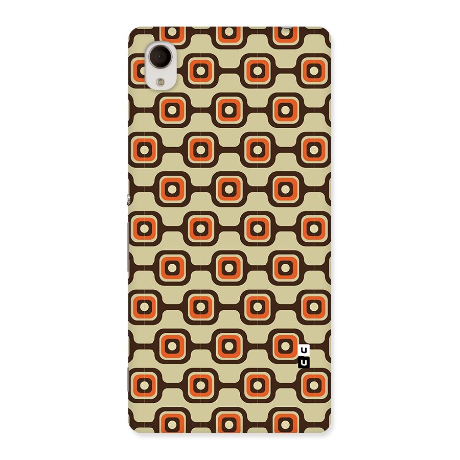 Retro Vintage Pattern Back Case for Sony Xperia M4