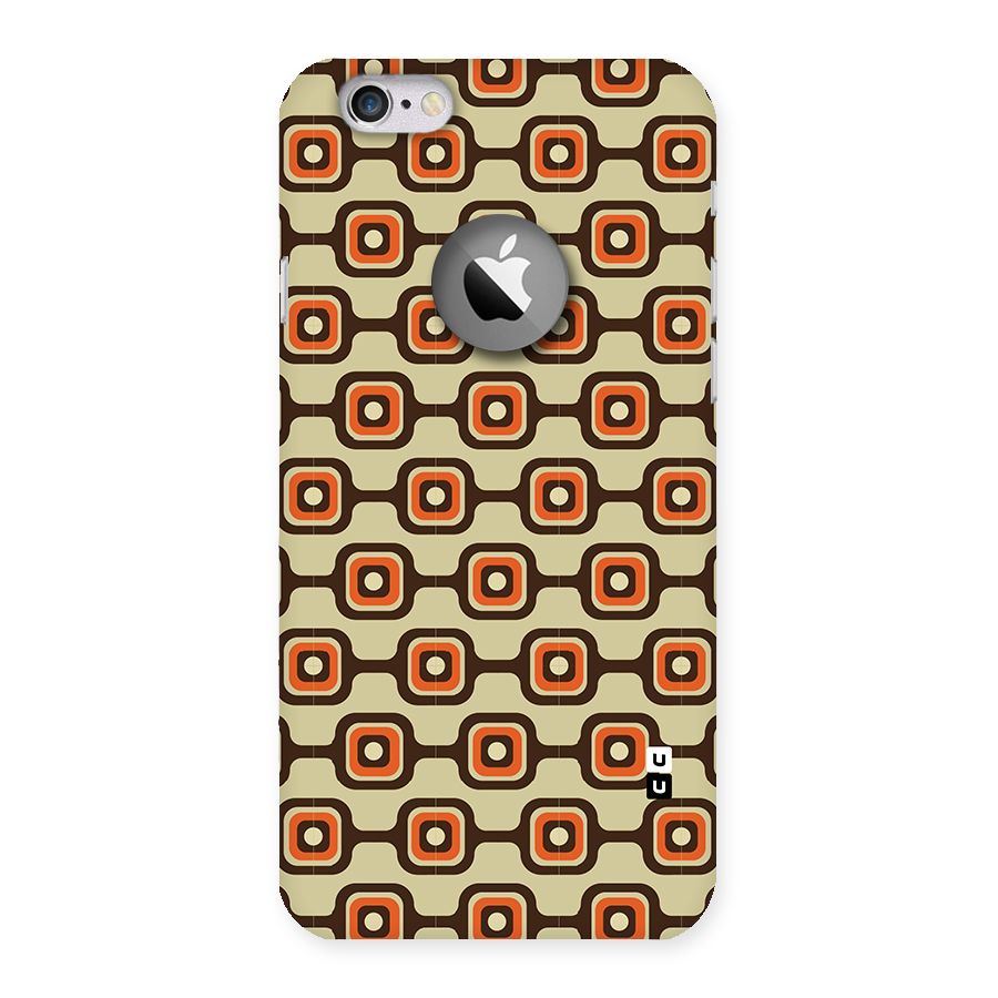 Retro Vintage Pattern Back Case for iPhone 6 Logo Cut