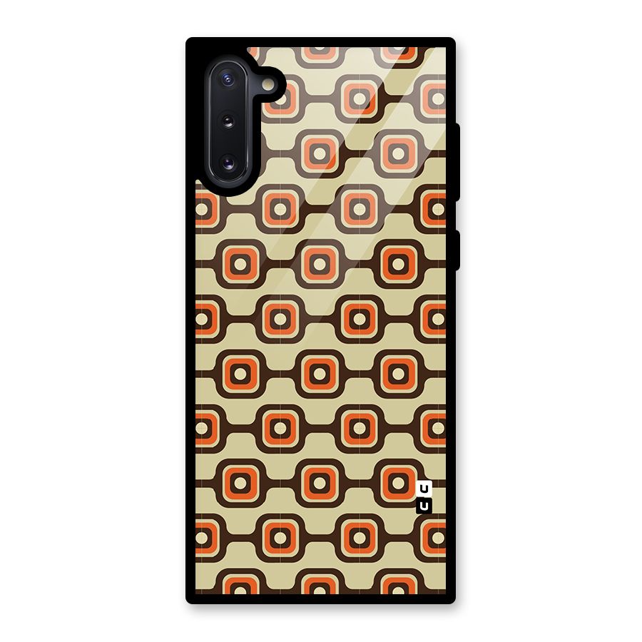 Retro Vintage Pattern Glass Back Case for Galaxy Note 10