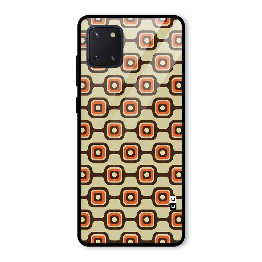 Retro Vintage Pattern Glass Back Case for Galaxy Note 10 Lite