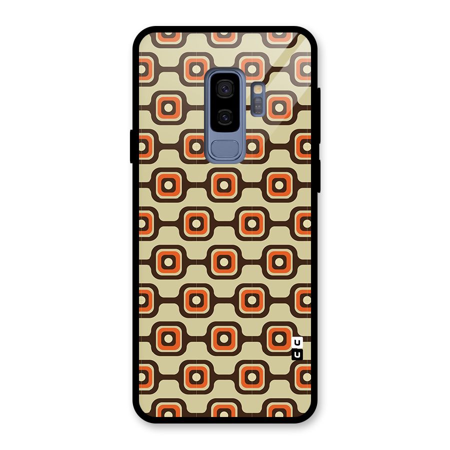 Retro Vintage Pattern Glass Back Case for Galaxy S9 Plus
