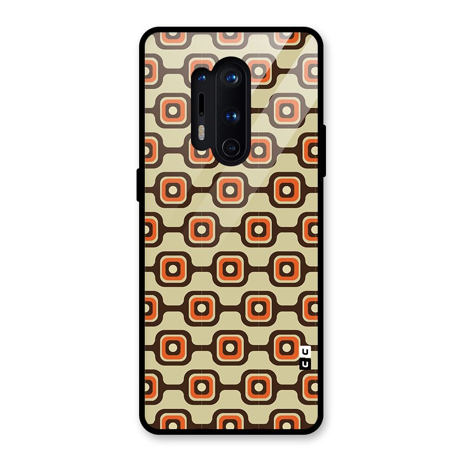 Retro Vintage Pattern Glass Back Case for OnePlus 8 Pro