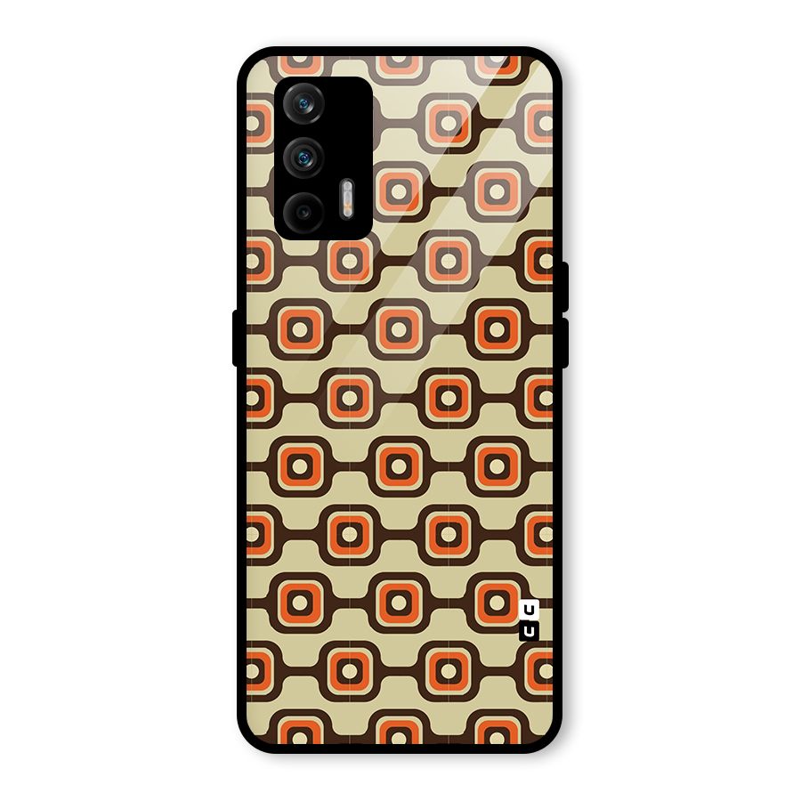 Retro Vintage Pattern Glass Back Case for Realme GT 5G