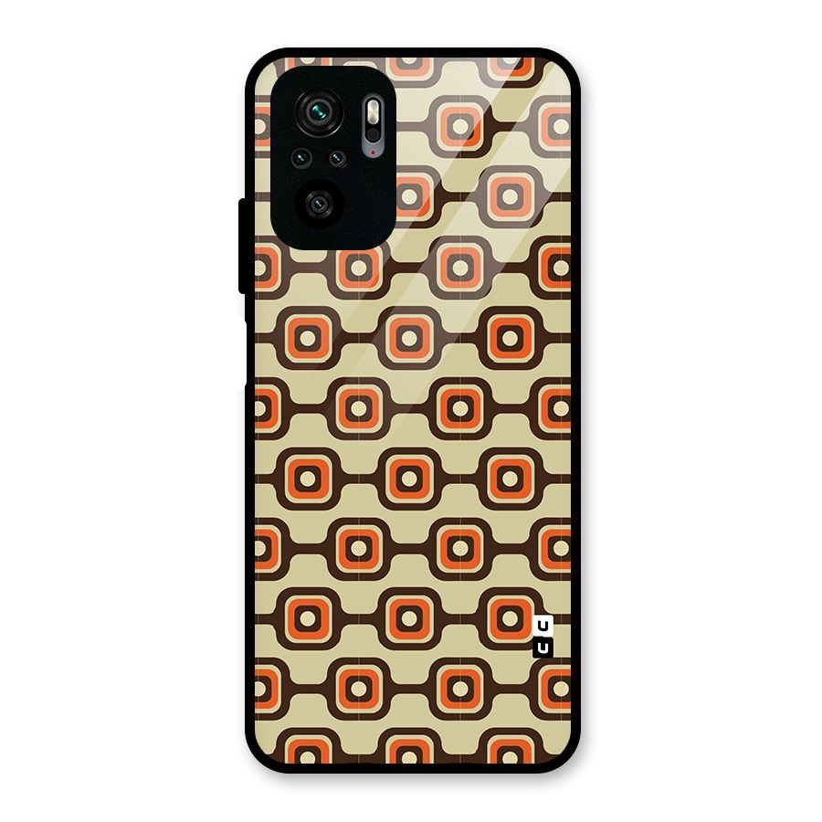 Retro Vintage Pattern Glass Back Case for Redmi Note 10S