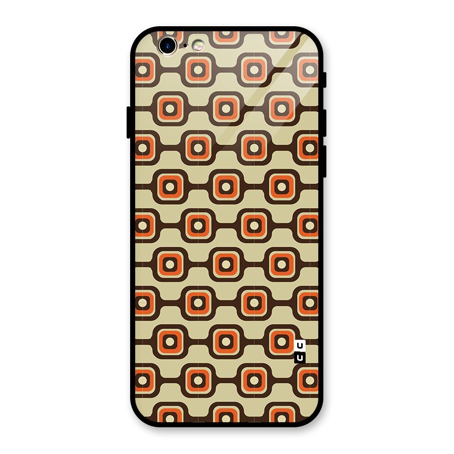 Retro Vintage Pattern Glass Back Case for iPhone 6 6S