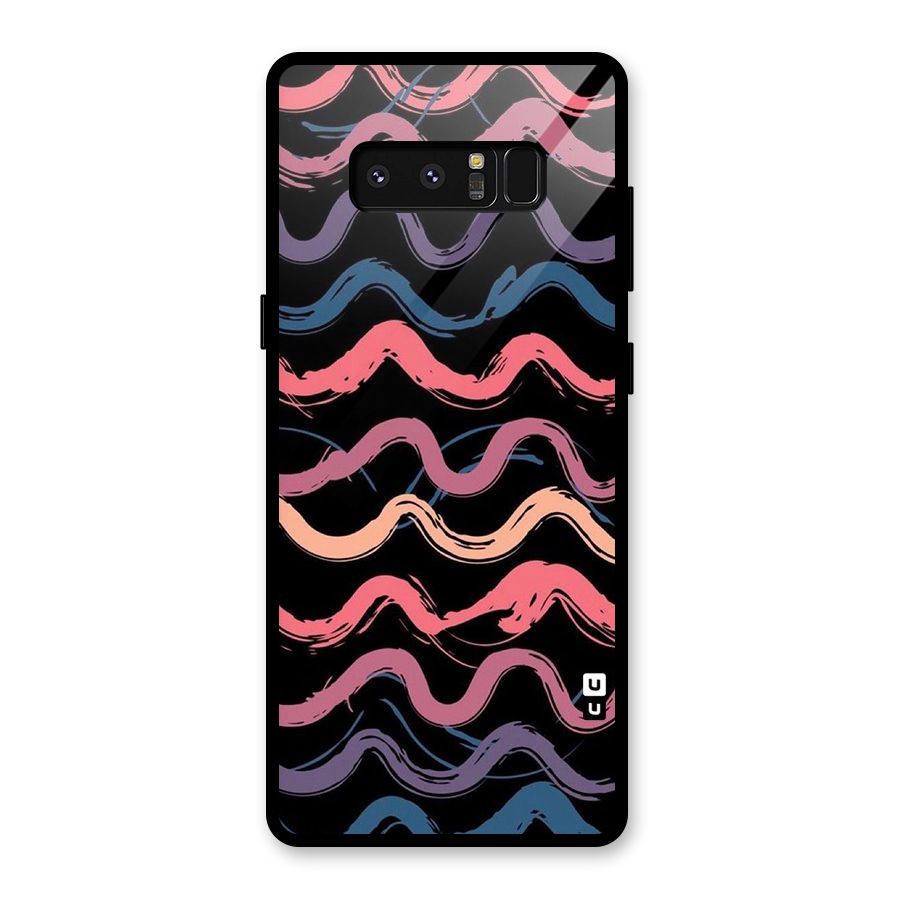 Ribbon Art Glass Back Case for Galaxy Note 8