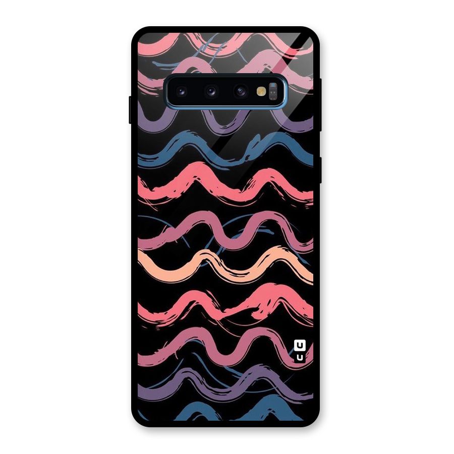 Ribbon Art Glass Back Case for Galaxy S10