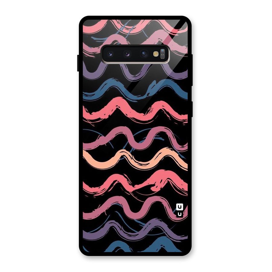 Ribbon Art Glass Back Case for Galaxy S10 Plus