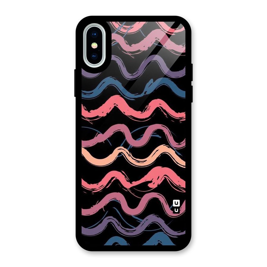 Ribbon Art Glass Back Case for iPhone X