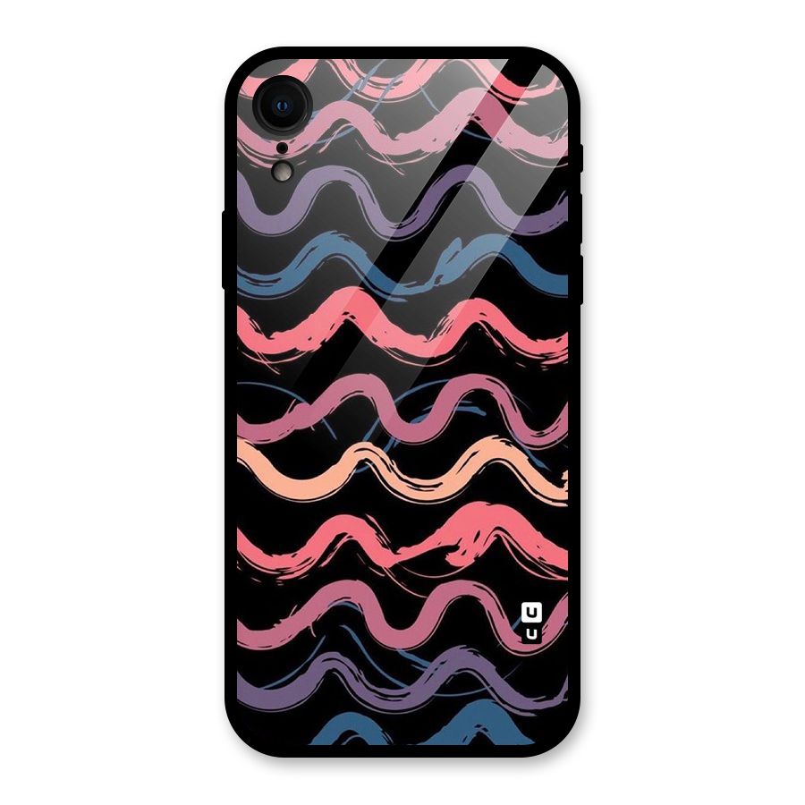 Ribbon Art Glass Back Case for iPhone XR