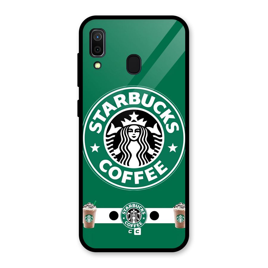 Ribbon StarBucks Glass Back Case for Galaxy A30